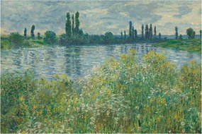 Obraz - Claude Monet, Banks of the Seine, reprodukcia (90x60 cm)