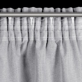 ZATEMŇOVACÍ ZÁVES (100%) NA PÁSKE SUZAN 135X270 CM SIVÁ