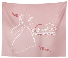 Sablio Deka Blahoželáme novomanželom: 150x120 cm