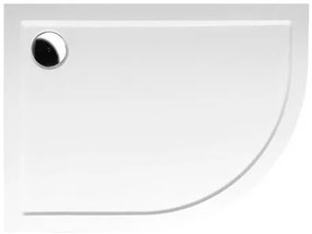 Polysan RENA sprchová vanička štvrťkruhová 100x80 cm liaty mramor 75511