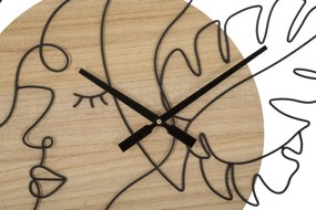 Nástenné hodiny Elegant B 60 cm hnedé/čierne