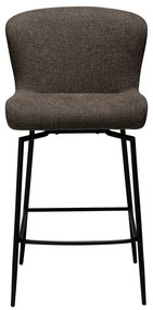 Hnedá čalúnená barová stolička (výška sedadla 67,5 cm) Glam – DAN-FORM Denmark