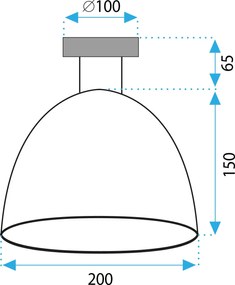 Toolight Toolight, stropné svietidlo 1xE27 APP1303-1C, čierna, OSW-02427
