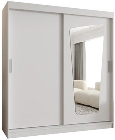 Šatníková skriňa 180 cm Mokka (biela). Akcia -20%. Vlastná spoľahlivá doprava až k Vám domov. 1126032