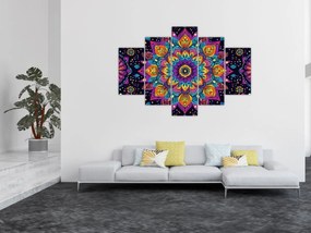 Obraz - Kaleidoskopická mandala (150x105 cm)
