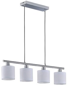 Biele závesné svietidlo pre 4 žiarovky Triop Pendant Tommy