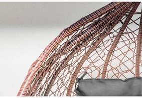 Hnedé závesné kreslo KOKON