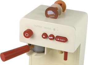 LEAN Toys Drevený kávovar na hračky