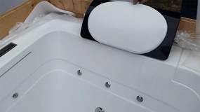 BPS-koupelny Hydromasážna vaňa HYD-NE912WH 170x90 BIELA s ohrevom vody