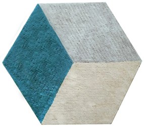 KOBEREC - Cube / modrý 110x140 cm