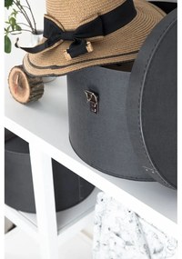 Súprava 2 čiernych škatúľ Bigso Box of Sweden Rut