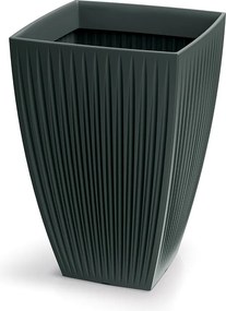 Vysoký kvetináč LATIE SQUAR I 40 cm antracitový