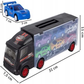 Nákladné auto TIR s 6 vozidlami