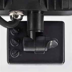 SOLIGHT LED reflektor PRO 20W/230V/1700Lm/5000K/120°/IP44, čierny so senzorom