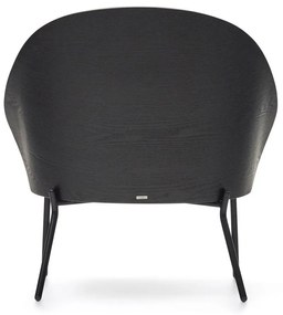 Čierno-sivé kreslo Eamy – Kave Home