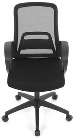 Autronic BONTEC Kancelárska stolička, hojdací mechanizmus, čierna sieťovina, KA-S3015 BK Farba: Šedá