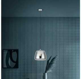 Eglo 39665 - Luster na lanku ALBARINO 1xE27/40W/230V pr. 35 cm dymová