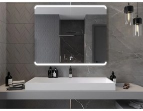 Mexen Nida, LED kúpeľňové zrkadlo s podsvietením 120x100 cm, 6000K, ochrana proti zahmlievaniu, 9806-120-100-611-00