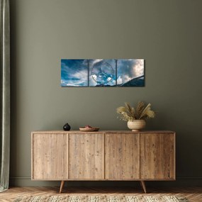 Obraz hôr (s hodinami) (90x30 cm)