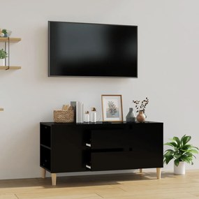 TV skrinka čierna 102x44,5x50 cm spracované drevo 819597