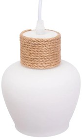 Toolight Toolight, závesné stropné svietidlo 1xE27 APP1591-1CP, hnedá-biela, OSW-01591