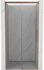 Mexen Rox, posuvné sprchové dvere 105 cm, 8mm číre sklo, medený matný profil, 8C2-105-000-65-00