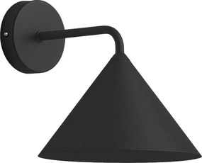 Nástenné svietidlo Capital, 1x čierne kovové tienidlo, (fi 21cm), b
