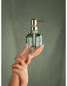Sklenený dávkovač mydla v mentolovej farbe 200 ml Atessa – Wenko