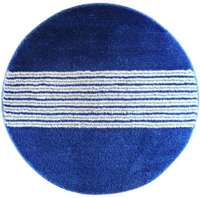 ROUTNER Kúpeľňová predložka IRSINA Modrá 10501 - Modrá / Kruh Ø 90 cm 10501