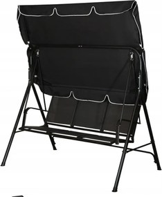 Veľká čierna hojdačka so strieškou