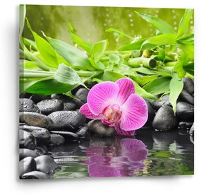 Sablio Obraz Ružová orchidea - 50x50 cm