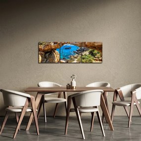 Obraz - Cape Greco (s hodinami) (90x30 cm)