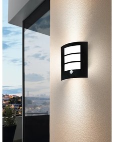 Eglo 99568 - Vonkajšie nástenné svietidlo so senzorom CITY 1xE27/40W/230V IP44