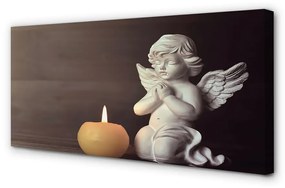 Obraz na plátne Modlitba Anjel sviečka 140x70 cm