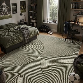 Angel Carpet, Kusový koberec Zafiro 25 Green, 160x230, zelená, kancelária