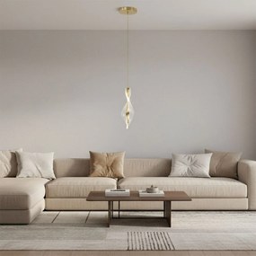 Toolight Toolight, LED závesné svietidlo, 5W, 4000K, 4500lm, G120-CP, zlatá, OSW-02600