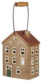 Ib Laursen Kameninový svietnik Nyhavn s rukojetí Green door