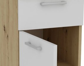 Kuchynský  blok Irma, dub artisan/biela