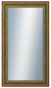 DANTIK - Zrkadlo v rámu, rozmer s rámom 50x90 cm z lišty HRAD zelená (3005)