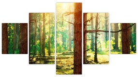 Moderný obraz - les