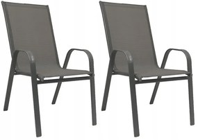 Záhradná stolička MAJORKA 55 x 65 x 90 cm šedá