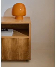 Nočný stolík v dekore duba v prírodnej farbe Helvine – Kave Home