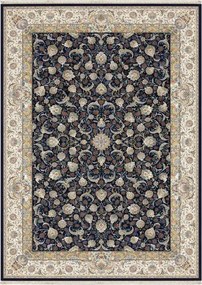 Koberec Sultan 1200 Dark Blue – modrý orientálny vzor 250x350 Rozmer: 200x300 cm