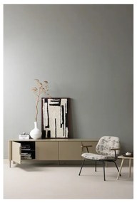 Béžové ženilkové kreslo Aure – WOOOD