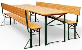 InternetovaZahrada Pivný set s opierkou 170 cm - skladací