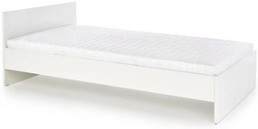 Jednolôžková posteľ Lima 90 - biely lesk