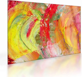 Sklenený obraz abstrakcie - maľba (70x50 cm)