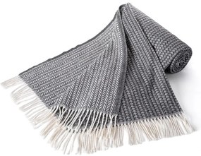 Pléd so strapcami LADA tmavo šedý 150 x 200 cm