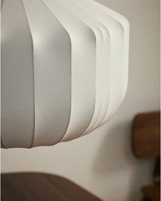 Biele stropné svietidlo s textilným tienidlom ø 30 cm Somar – Kave Home