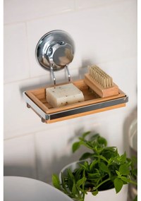 Bambusová nástenná miska na mydlo Compactor Spa